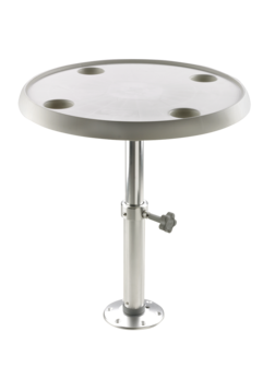 Vetus in hoogte verstelbare tafel compleet met rond tafelblad &Oslash;600mmTPM5070
