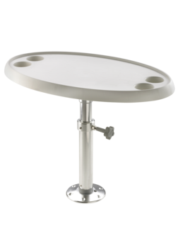 Vetus in hoogte verstelbare tafel compleet met ovaal tafelblad PTT5070