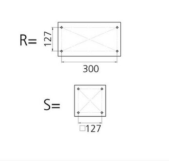 VETUS handmatig verstelbare aluminium stoelpoot PCMS4363