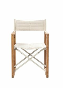 ARC Marine Regisseursstoel The Square Teak Linen