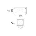 VETUS handmatig verstelbare aluminium stoelpoot PCMS3547