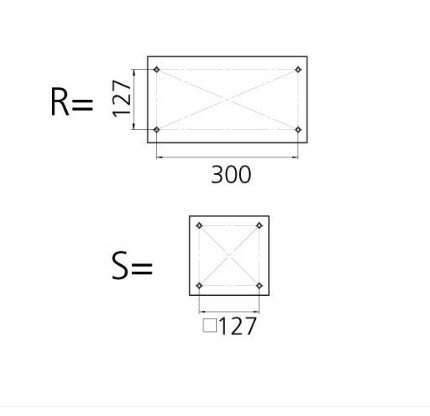 Handmatig verstelbare stoelpoot met swivel, hoogte: 300 - 400 mm