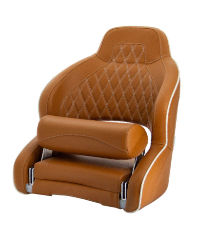 Seat "Pilot", skai oranje bruin (cognac)