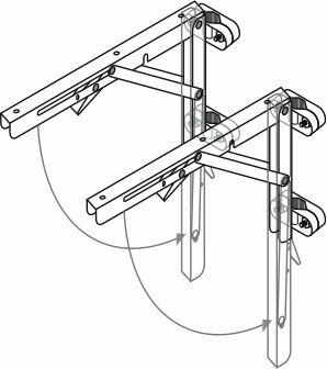 ARC Marine Montageset voor stuurkolom rvs