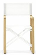 ARC Varaschin Regisseursstoel Victor teak met wit Batyline