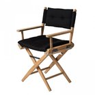 Teakhouten regisseursstoel Zwart Teakhouten regisseursstoel Zwart