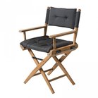 Teakhouten regisseursstoel Forza zwart Teakhouten regisseursstoel Forza zwart