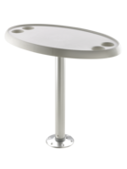 Vetus tafel compleet met ovaal tafelblad 450x760mm Vetus tafel compleet met ovaal tafelblad 450x760mm