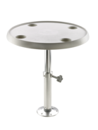 Vetus in hoogte verstelbare tafel compleet met rond tafelblad Ø600mmTPM5070 Vetus in hoogte verstelbare tafel compleet met rond tafelblad Ø600mmTPM5070