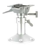 Vetus handmatig verstelbare stoelpoot met swivel, H300-400mm