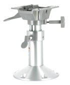 Vetus handmatig verstelbare stoelpoot met swivel, H:350-470mm