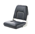 Vetus klapstoel First Mate donkerblauw met grijswitte biezen