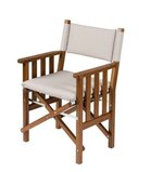 Regisseursstoel II met forza zand kussens  - ongeolied