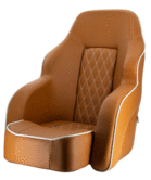 Vetus Stoel Commander oranje bruin (cognac), Vetus Stoel Commander oranje bruin (cognac),