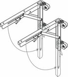 ARC Marine Montageset voor stuurkolom rvs inklapbaar ARC Marine Montageset voor stuurkolom rvs inklapbaar
