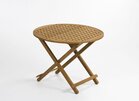 ARC Teak ronde klaptafel-met-tussenstuk-Saint-Raphaël ongeolied