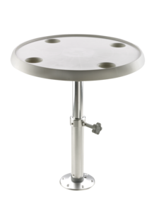 Vetus in hoogte verstelbare tafel compleet met rond tafelblad Ø600mmTPM5070