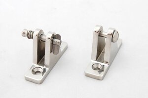 RVS dekplaat recht met schroef of pin