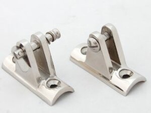 RVS dekplaat hol met schroef of pin