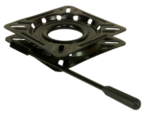 Draaiplateau met lock zwart gecoat
