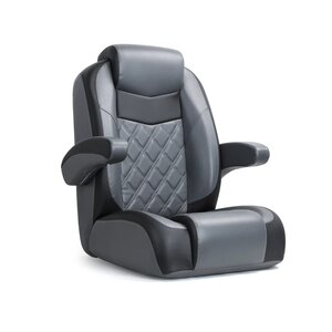 Stuurstoel Captain met armleuning zwart charcoal