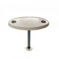 Ovale tafelbladset  incl. poot 68,5 cm
