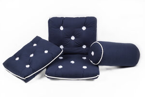 Kapok kussen navy enkel 